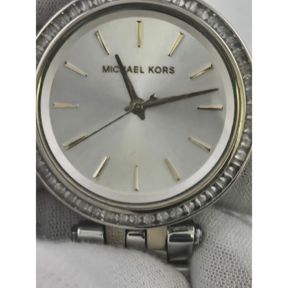 Ladies Michael Kors Women's MK3405 Darci Pave Bezel Watch New Battery Runs - Picture 3 of 14